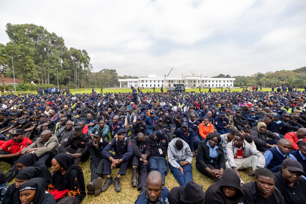 WilliamsRuto's tweet photo. Additionally, to accord private security officers the respect they deserve, any references to ‘watchman’ and  ‘guards’ will be expunged from all Government documents. These terms are a colonial relic and must be discarded. The officers will now be referred to as private security officers.