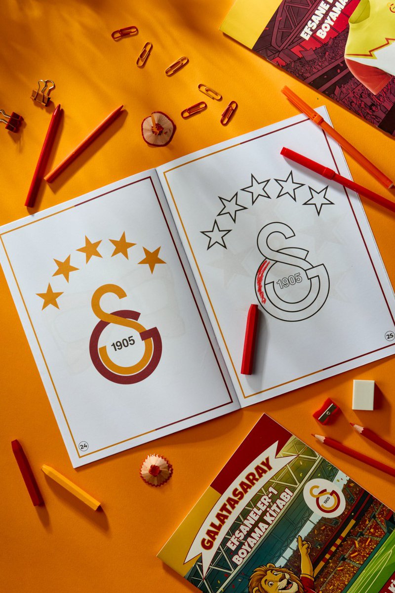 GSStore's tweet photo. Yeni favori aktivite zamanı! 😍

Galatasaray Boyama Kitapları ile minik taraftarlar, efsane formalarını ve yıldızlarını kendi renkleriyle buluşturuyor. 🎨 

Alışverişe hemen başlamak için linke tıkla 👇

📲https://t.co/AZOIcc7JBO https://t.co/Oq0g3q5TTw