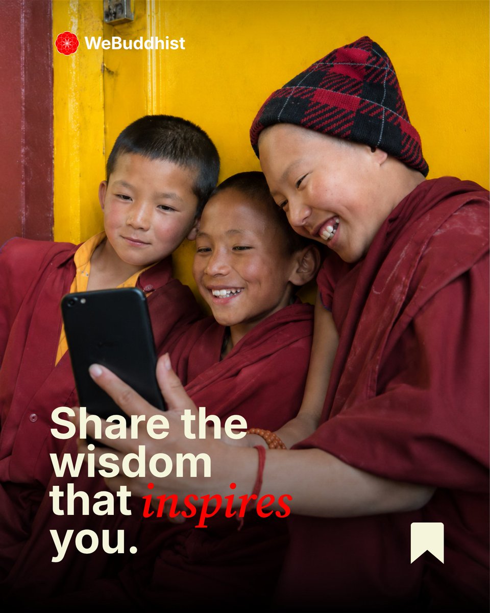 WeBuddhist_'s tweet photo. When wisdom inspires you, don't keep it to yourself.

Start your day with a meaningful Buddhist verse. Read, reflect, and carry its wisdom with you throughout the day. If a verse speaks to your heart, share it with your friends, family, or someone who may need it.
.
#webuddhist https://t.co/YMtEI0tq7R
