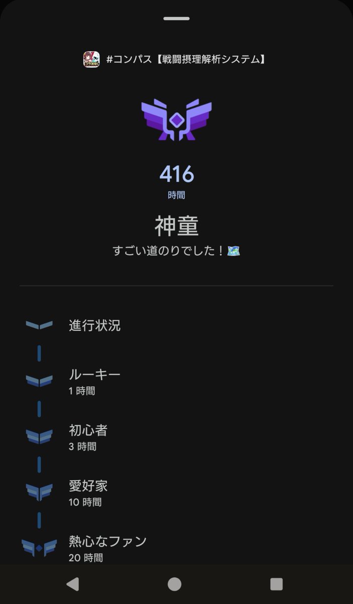 taro_kinn's tweet photo. プレイストアでなんかプレイ時間可視化してるけど本当か？
大したこと無かった https://t.co/YSUXNp75ml