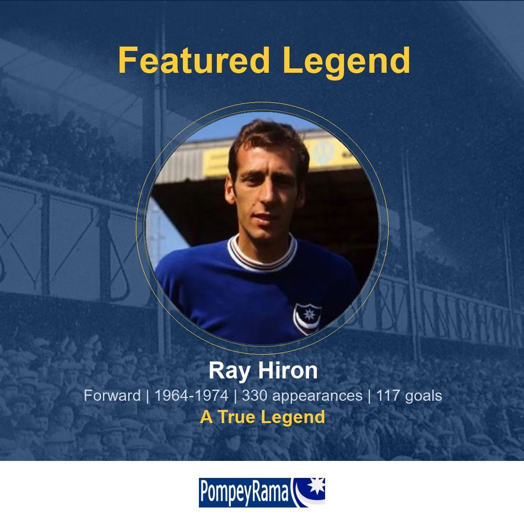 pompeyrama's tweet photo. β FEATURED LEGEND: Ray Hiron
Forward | 1964-1974 | 364 appearances | 117 goals
A true Pompey great!
#Pompey #PortsmouthFC #FrattonPark #PompeyLegends
Full player stats: https://t.co/byG11VQ6bN https://t.co/lAlJI6vFRc