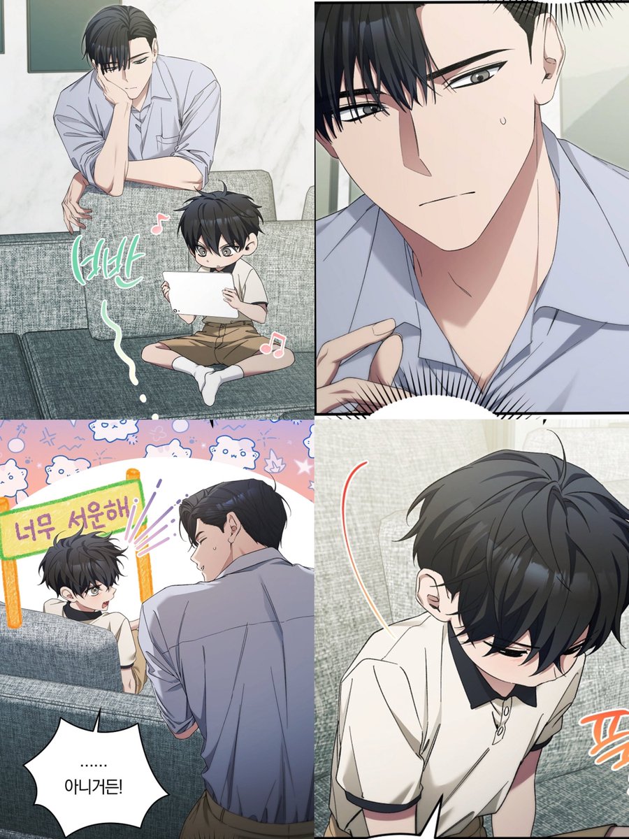 FluffyBear_r's tweet photo. ฮีแจดูจะขี้งอนชอบเรียกร้องความสนใจกับคนสำคัญนะ กับพ่อก็ใช่กับน้องอีรกก็เหมือนจะด้วย? น้องไม่สนใจก็นอยด์ปกติต้องวิ่งมาหาเราแร้วดิ? แต่น้องกำลังติดการ์ตูนที่คนอื่นให้ดูไม่สนใจตัวเองเลย แล้วน้องอีรกก็นอยด์พี่เหมือนกัน พี่ไม่ว่างเล่นกับตัวเองเลยดูการ์ตูน สำเนาถูกต้องมาก เอ็นดู 🥹💕 https://t.co/SprUMnnAqd