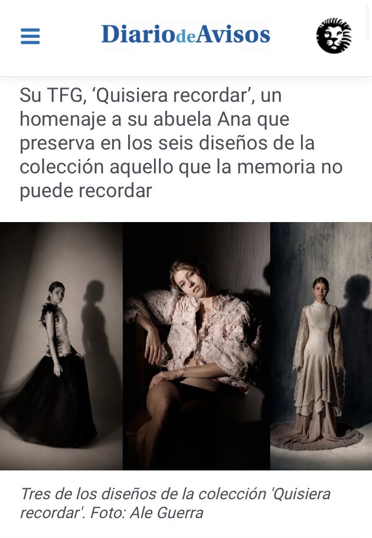 DeliaArteagaa's tweet photo. Colección “Quisiera recordar” . Inspirada en la idea del olvido y cómo vivimos en una realidad donde cada vez es más difícil recordar. @diariodeavisos https://t.co/sXdF1luMY3