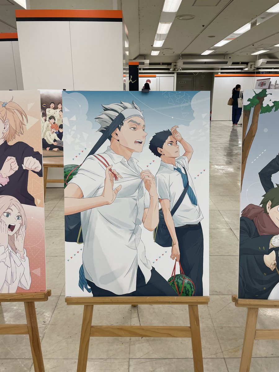 akas__kj's tweet photo. まさかこんな素敵なイラストが展示されているなんて思わないじゃないですか…写真はこの3枚だけしか撮ってないんですけど、他にもたくさん飾ってありました✨これはまた行くしかない🥹 https://t.co/62YW7btF3i