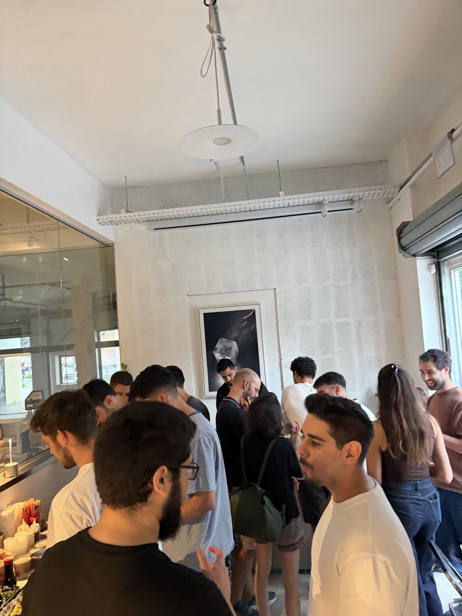 IamChocolateBar's tweet photo. we have some insane talent here, we just need to get everyone in the same room more often.

frontier ai researchers, sushi, cocktails, and conversations ranging from open-source models to machines of loving grace.

we’re just getting started 🍓

@itsTanki @IdanBier https://t.co/WEBcOKG0FM