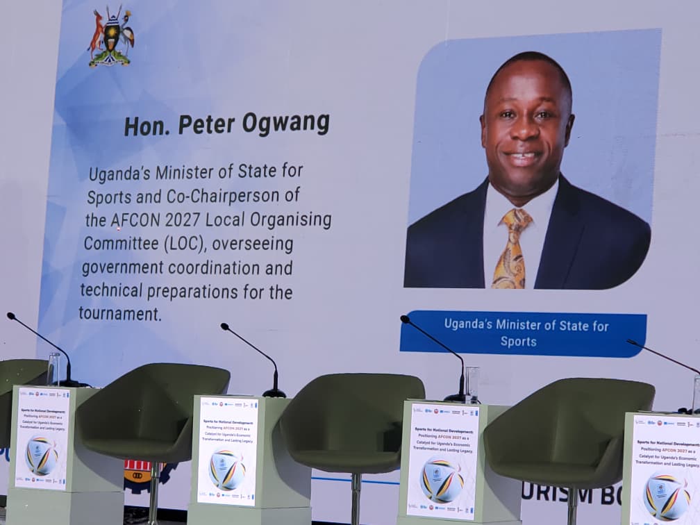 TouResearchUg's tweet photo. While at the Sports for National Development Consortium Launch today. The Minister emphasised the need for the consortium to focus on SET
S - Sports
E - Entertainment 
T - Tourism
#AFCON2027 #TRDC #TourismDevelopment #SportsForDevelopment https://t.co/UsvxNl0crE