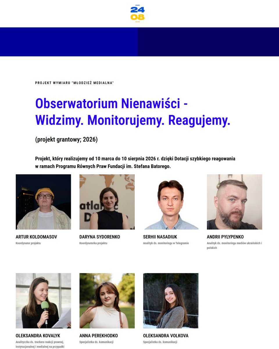 mordownik4u's tweet photo. 🚨Ukraińcy stworzyli grupę, która ma szczuć na Polaków. 

W polskiej przestrzeni medialnej wybuchł skandal wokół nowego projektu grantowego pod nazwą „Obserwatorium Nienawiści – Widzimy. Monitorujemy. Reagujemy.” Stworzona przez ukraińskich aktywistów z organizacji Alians 24/08 struktura postawiła sobie za cel tropienie działań Polaków i analizowanie rzekomej mowy nienawiści wymierzonej w migrantów z Ukrainy.

Oficjalny komunikat mówi o walce z dezinformacją, jednak w praktyce grupa ukraińskich "analityków" rozpoczęła głęboką inwigilację polskojęzycznego internetu ze szczególnym uwzględnieniem popularnych kanałów w komunikatorze Telegram. Zespół tworzy specjalne rejestry reakcji instytucjonalnych i prawnych, co budzi uzasadnione obawy o próbę zastraszania oraz cenzurowania polskiej debaty publicznej i wolności słowa pod pretekstem walki z ksenofobią.
Za całą operacją stoją ogromne fundusze i wpływowe salony. Oficjalnym sponsorem przedsięwzięcia jest Fundacja im. Stefana Batorego, która przyznała na ten cel specjalną dotację szybkiego reagowania. To bezpośredni ślad prowadzący do globalnych struktur, ponieważ Fundacja Batorego od początku swojego istnienia jest ściśle powiązana finansowo i ideologicznie z funduszami kontrowersyjnego miliardera George'a Sorosa.

🚨Mamy do czynienia z sytuacją, w której zagraniczni aktywiści, opłacani za pieniądze pochodzące z zewnętrznych, globalistycznych źródeł, roszczą sobie prawo do kontrolowania i dyscyplinowania polskich obywateli we własnym kraju. Tego typu inicjatywy jawnie uderzają w suwerenność informacyjną i stanowią próbę kneblowania ust każdemu, kto głośno i krytycznie wypowiada się na temat problemów związanych z masową migracją.