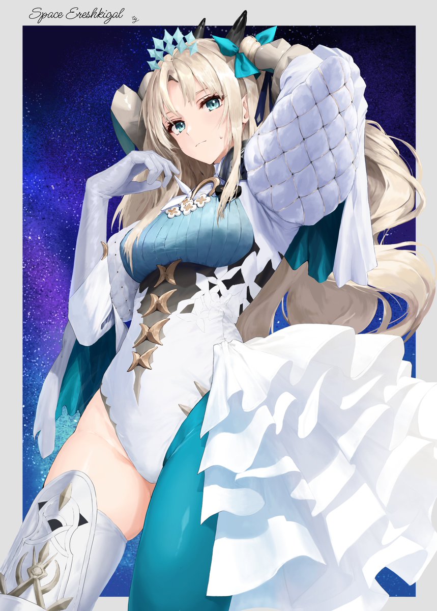 MawBazard's tweet photo. スペース・エレシュキガル
Fgo11周年おめでとうございます🎉
 #FGO  #FGOイラスト https://t.co/3m1IceAklO