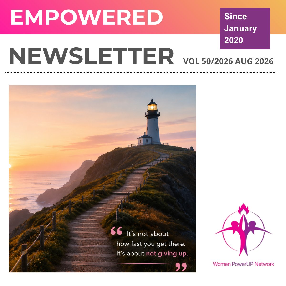 WomenPower_Up's tweet photo. 💜 The August edition of Empowered is here.

Under the theme Stay the Course, we explore perseverance, purposeful progress, career reinvention, collective strength, and resilience without burnout.

📖 Read the full Newsletter on our LinkedIn page:

🔗 https://t.co/SIIfwvC0d6 https://t.co/OxSqHIT12y