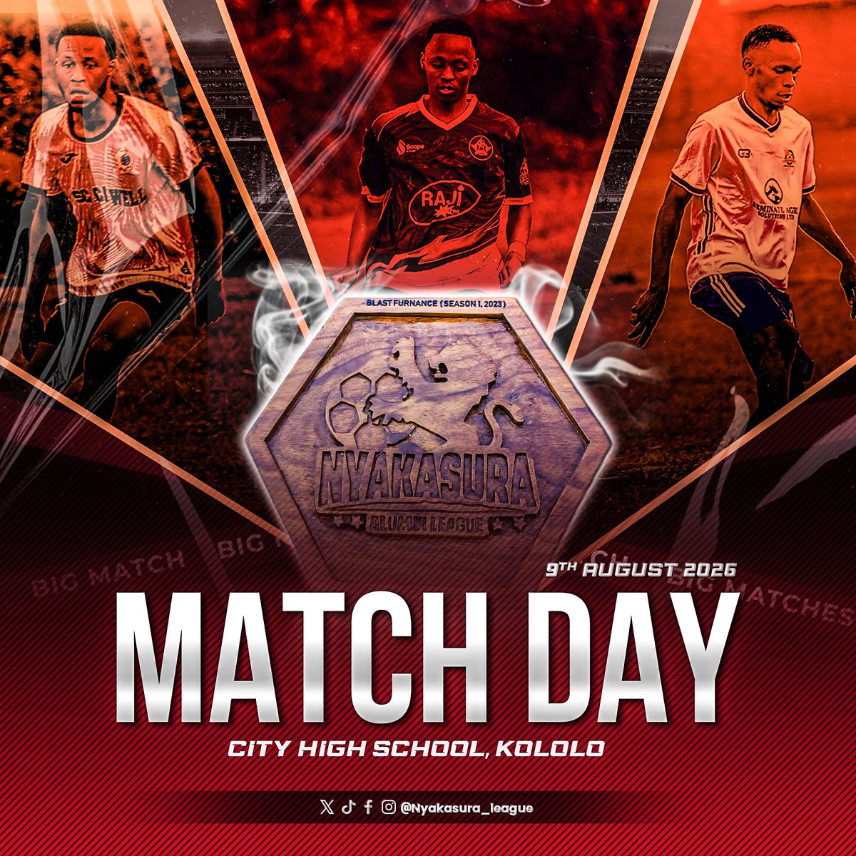 NyakasuraLeague's tweet photo. "Halfway through the season, and the fight for the Shield is officially at a boiling point. Game on. 🔥🏆"

9th August 2026 at City high school kololo. 
#Nyakasura_LeagueSeasonIV 
"A Century of Goals, Glory and Greatness" https://t.co/eM2Jiq8IcH