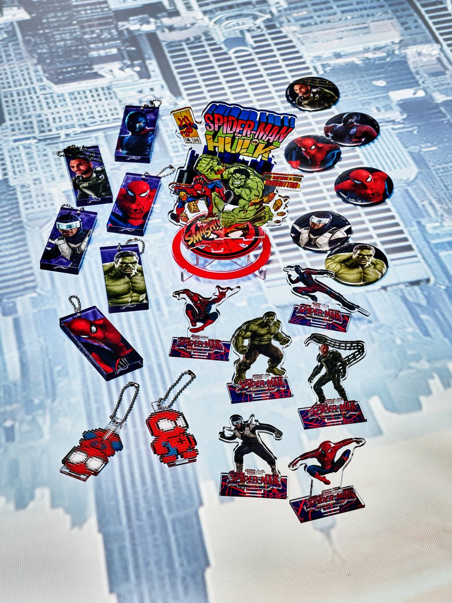 marvel_jp's tweet photo. \\\\ 新作グッズ登場🕷️ // //
『#スパイダーマン:
⠀ブランド・ニュー・デイ』
⠀
#マーベル ストア&Amazonで好評販売中!
⠀
🕸️ ポーチ付きエコバッグ
🕸️ アクリルドットキーホルダー
🕸️ 存在感抜群の立体アクリルスタンド
⠀
🔽詳細
https://t.co/aHlPfOMtxg https://t.co/cLQqNpIVTd