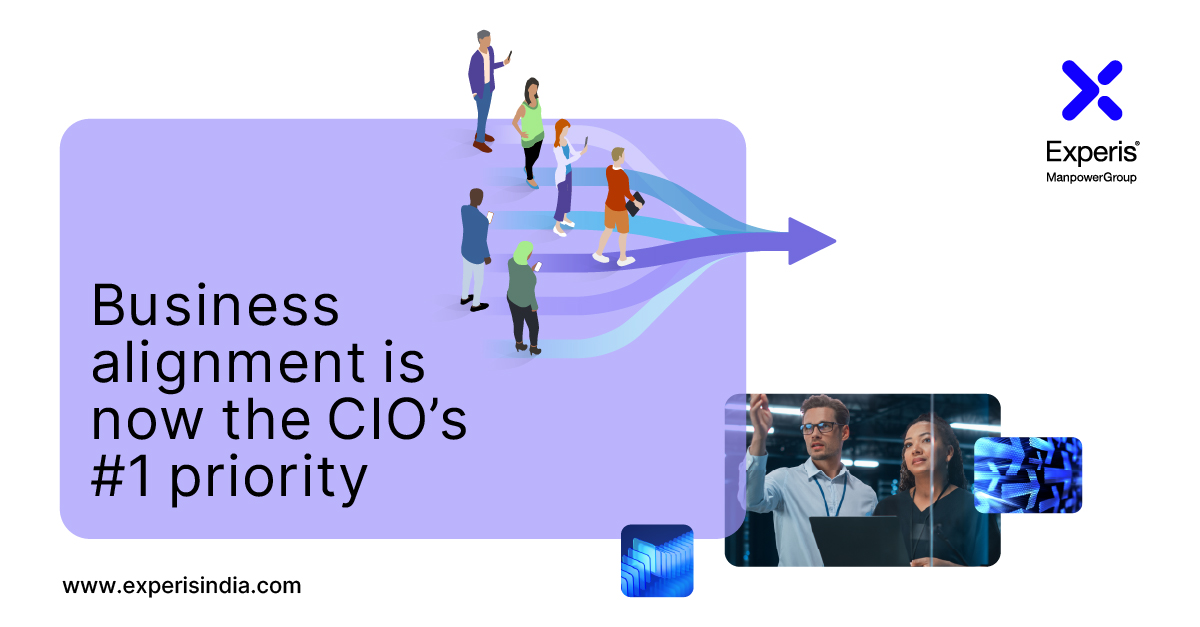 experisitindia's tweet photo. Business alignment is now the CIO’s number one priority, overtaking cybersecurity. But many organizations still struggle to keep IT and business goals aligned. Get the #Experis #CIO2026Outlook for all the details. https://t.co/DIj8FiGj83
#IT #Tech #CTO #CIO #ExperisIndia https://t.co/CKm6u1kHcL