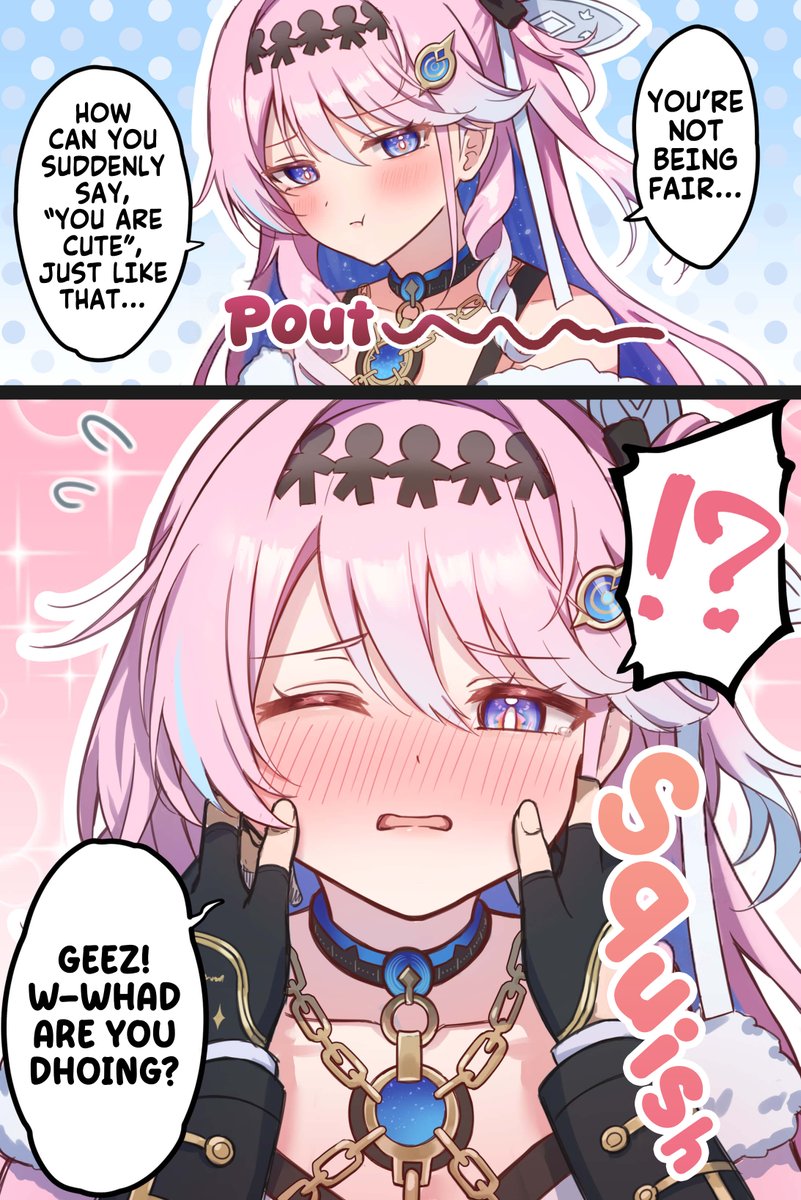 raymnd_x's tweet photo. ☆〈English Translation〉

Rover making sure Denia is cute🥰 https://t.co/WQFzRlm34J