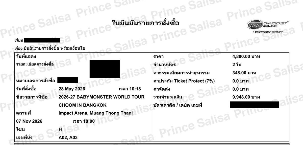 kssprin's tweet photo. @21stFebEislyn 💖ปล่อยบัตร  Babymonster
🌟วันเสาร์ โซน H ที่นั่งแถวหน้าสุด A02,A03
จำนวน 2 ใบ ใบละ 4,800 บาท (ไม่บวกเพิ่ม)
✨นัดรับbts สยาม อารีย์ เซนลาด สายหยุด หรืออื่นๆ
หรือสั่งซื้อทาง https://t.co/VwwP0Zgvee
หรือ ส่งแมส ส่งพัสดุ https://t.co/rEThs5JIuW