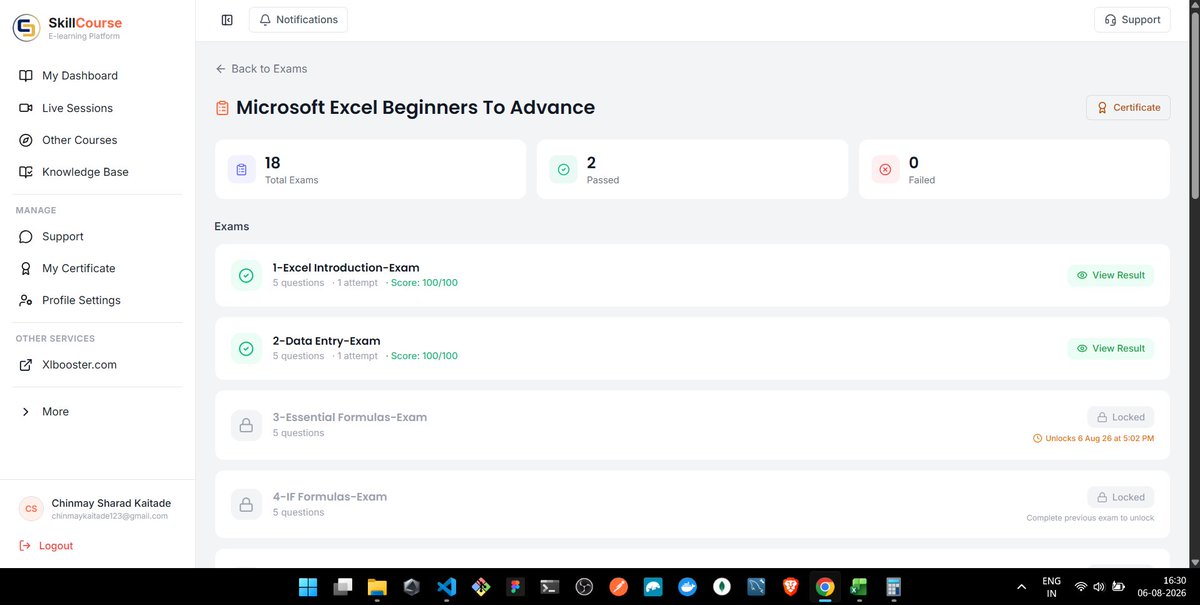 chinmaydotcom's tweet photo. Thank you, @Satish_Dhawale_  Sir, for making your Excel AI Masterclass 2026 available for free on YouTube! 🙌

Started learning Excel today to complement my web development journey. Hoping to complete the course within a week and build a solid foundation in Excel + AI. 🚀📊 https://t.co/rXZLZPWLBV