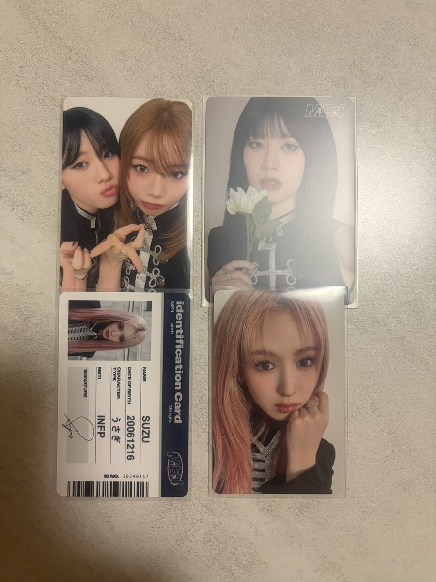 mi037k's tweet photo. ME:I ミーアイ 花咲く道 交換
譲 高見文寧、清水恵子、山本すず
求 村上璃杏 (2枚目写真バツ以外)
#ME_I交換 #ME_I_交換 https://t.co/cgRNkNTTi5