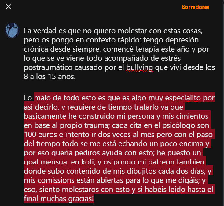 Beatrice_sama's tweet photo. Espero que podáis leerlo y cualquier cosa podéis consultarme sin problema 🥲🙏 

☁️ https://t.co/TVhRQ19pM8

☁️ https://t.co/NmcGyantda https://t.co/yq53yMIzfg