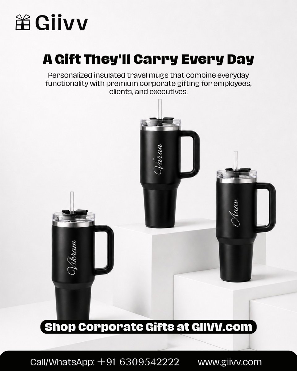 giivv_com's tweet photo. Premium corporate gifts made personal 🎁

Custom nameplates, travel mugs, team polos and more for employees, clients and executives.

Shop: https://t.co/cZVs3JSVMu
WhatsApp: +91 6309542222
#GIIVV #CorporateGifts #PersonalizedGifts https://t.co/g4VsAFyE7m