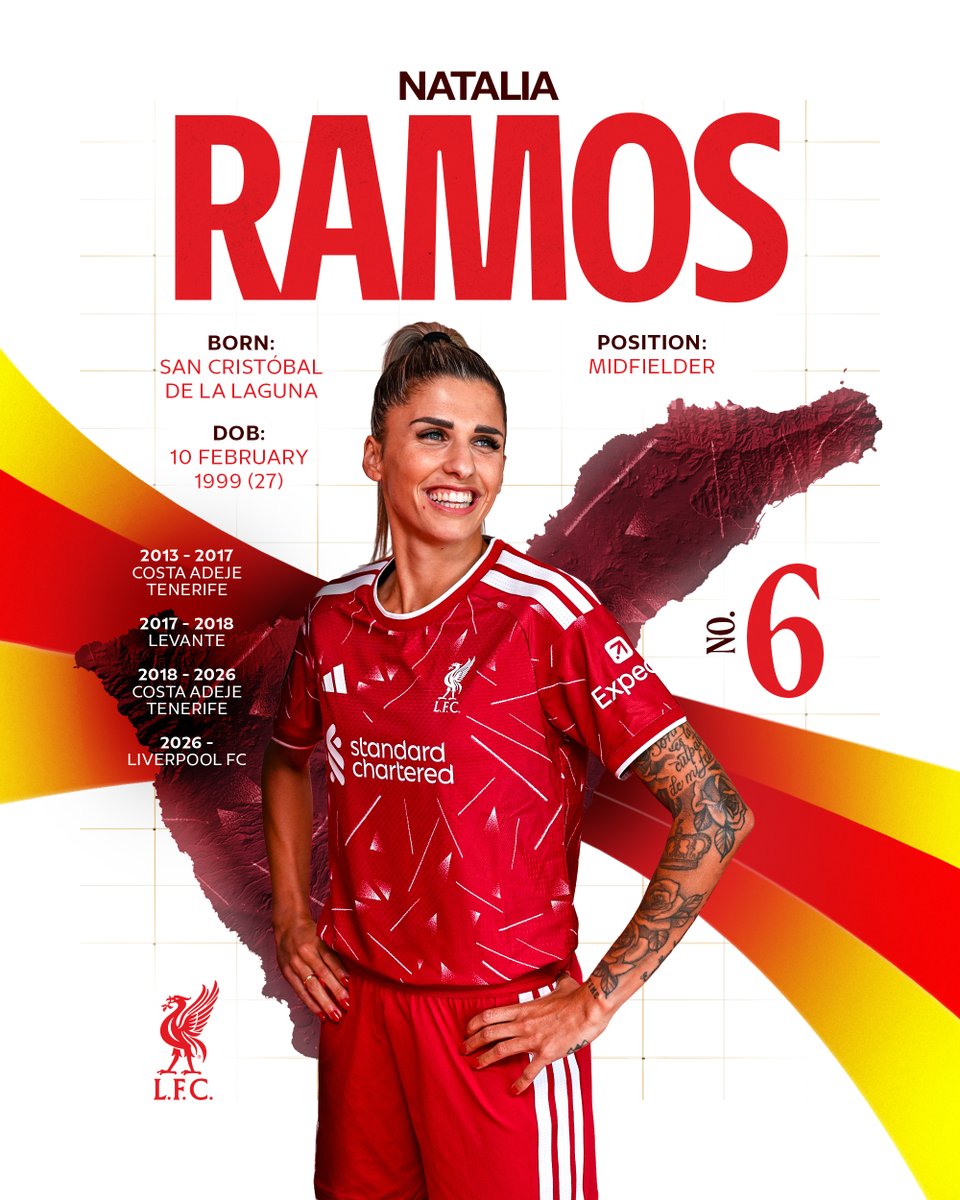 LiverpoolFCW's tweet photo. ¡Bienvenida, @nataliaramos10a! 🇪🇸 https://t.co/1seE6kF8IH