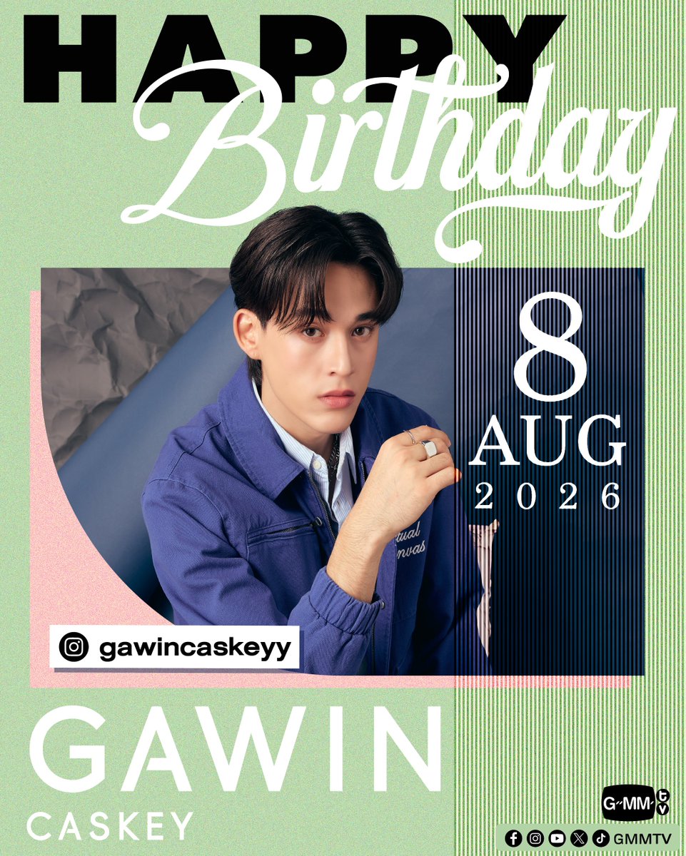 GMMTV's tweet photo. Happy Birthday to Gawin

#GMMTV
@gawincaskey https://t.co/r8uFTgT7fd