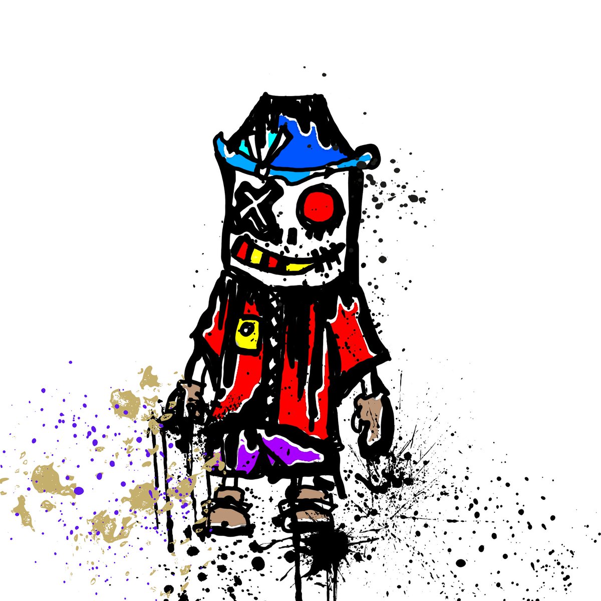 monkeys_earth's tweet photo. Created with ibisPaint on an iPad！
夏休みドタバタ少しの時間が出来たので描いた作品達👍️
よしっ！これをＡＩで動かしてみるか！！！ https://t.co/43Vnhk85Mj