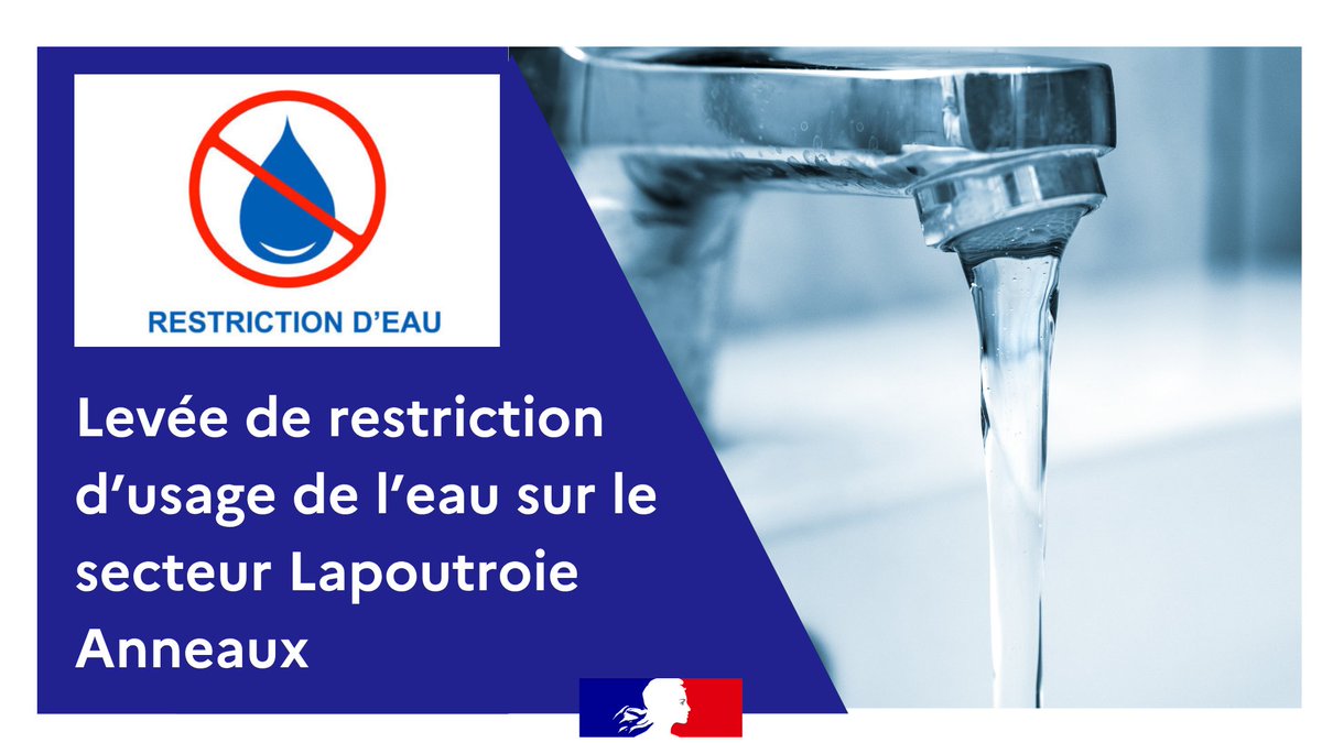 Image de Préfet du Haut-Rhin - 💧 Levée de restriction des usages de l'eau à Lapoutroie - secteur anneaux
Les dernières analyses