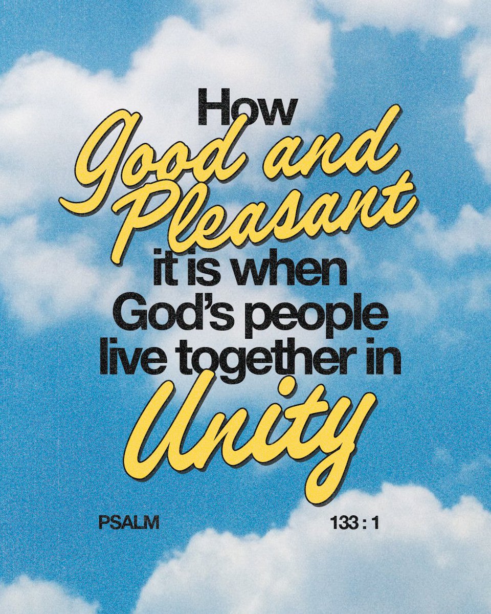 PlanetshakersCC's tweet photo. I’m so grateful that following Jesus was never meant to be done alone.

How good and pleasant it is when God’s people live together in unity!
Psalm 133:1 https://t.co/pQwg3YsH37