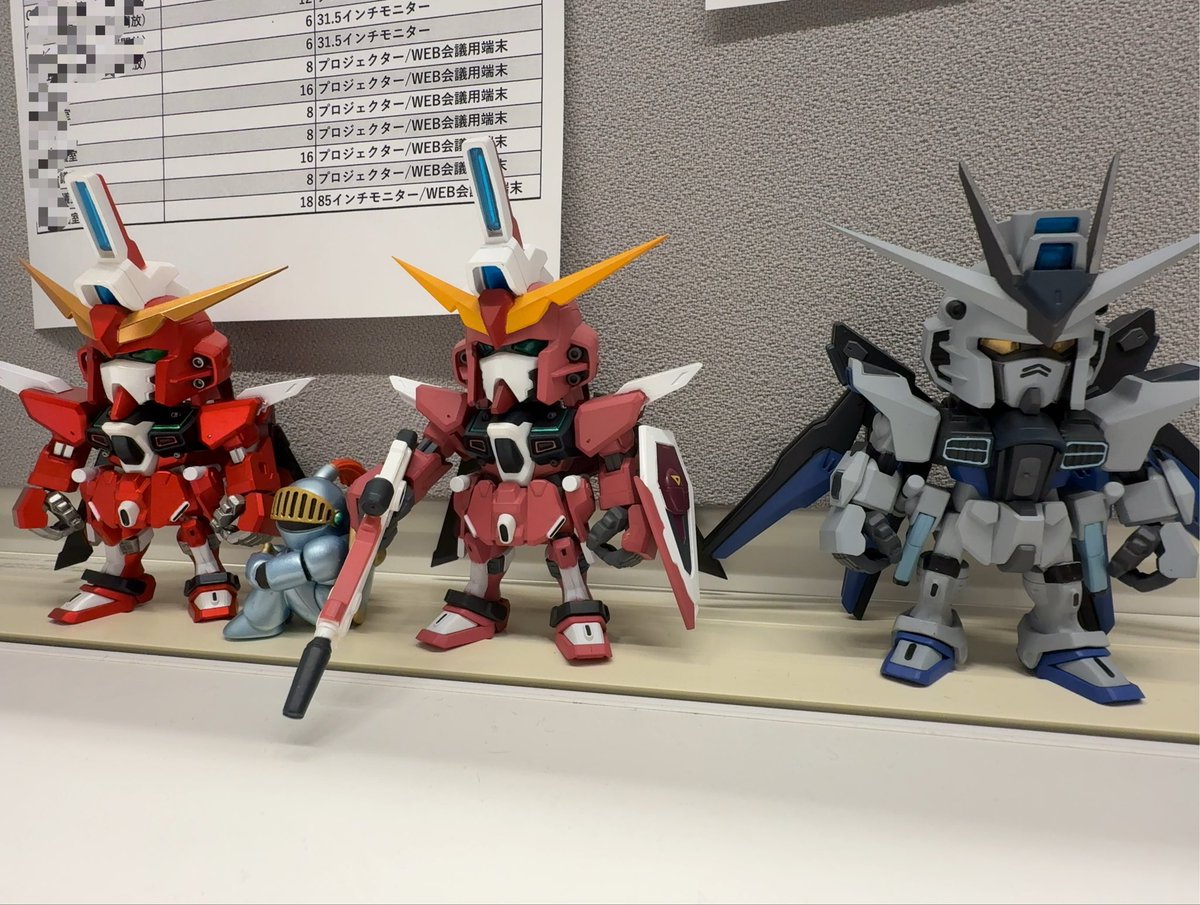 shomakage2's tweet photo. ディアクティブモードだけど、机の上にジャスティスとフリーダムが揃ったから満足です。(メタリックがセイバーっぽくてよい) https://t.co/ASwsLy4vTG