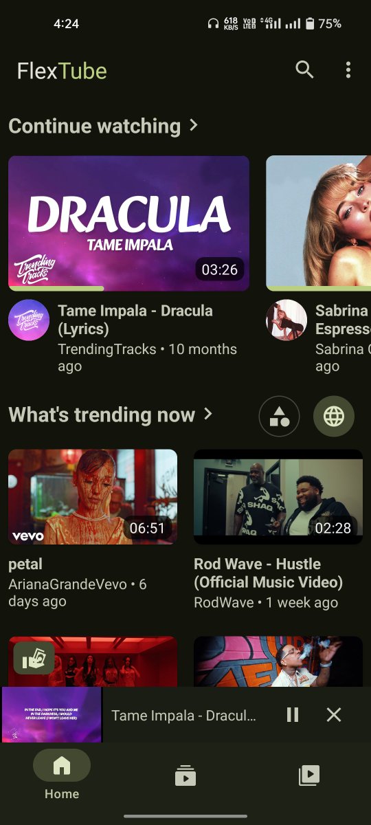 DroidAesthetics's tweet photo. Meet Flextube,

An open-source alternative frontend for YouTube on Android, inspired by LibreTube.

Features:

> Ad-free playback
> Background playback
> Download support
> SponsorBlock integration
> Fast, clean, and lightweight
> Material-inspired UI
> Privacy-focused experience https://t.co/k8BFzNb7lk