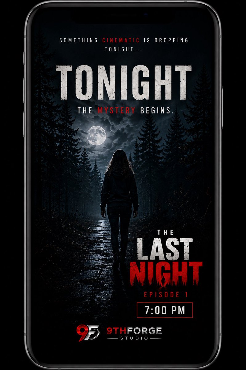 BayanAdeoye's tweet photo. 👀 Something cinematic is dropping tonight…
One decision.
One missing girl.
One father with a lifetime of regret.
7:00 PM.
Be ready.
#TheLastNight #AIFilm #9thForgeStudio
@BIGDIChf https://t.co/tq9ioYK0bf