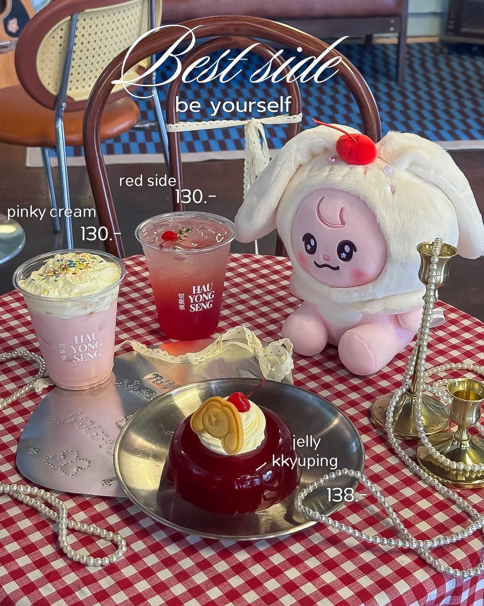 hauyongsengcafe's tweet photo. ୨ 𝑩𝒆𝒔𝒕𝒔𝒊𝒅𝒆 𝒃𝒆 𝒚𝒐𝒖𝒓 𝒔𝒆𝒍𝒇 ୧

— 𝓢pecial drink &amp; dessert 🍸 

 ★ red side 🍒 
 ★ pinky cream 
 ★ jelly kkyuping 🍮♡

Date 📁:  13-16 August
Time :  10:00-18:00 

more details ⤵️ .

#bestside_beyourself 
#HAPPYJAEMINDAY 
#JAEMIN #재민 #ジェミン https://t.co/fNbzQkK2bc