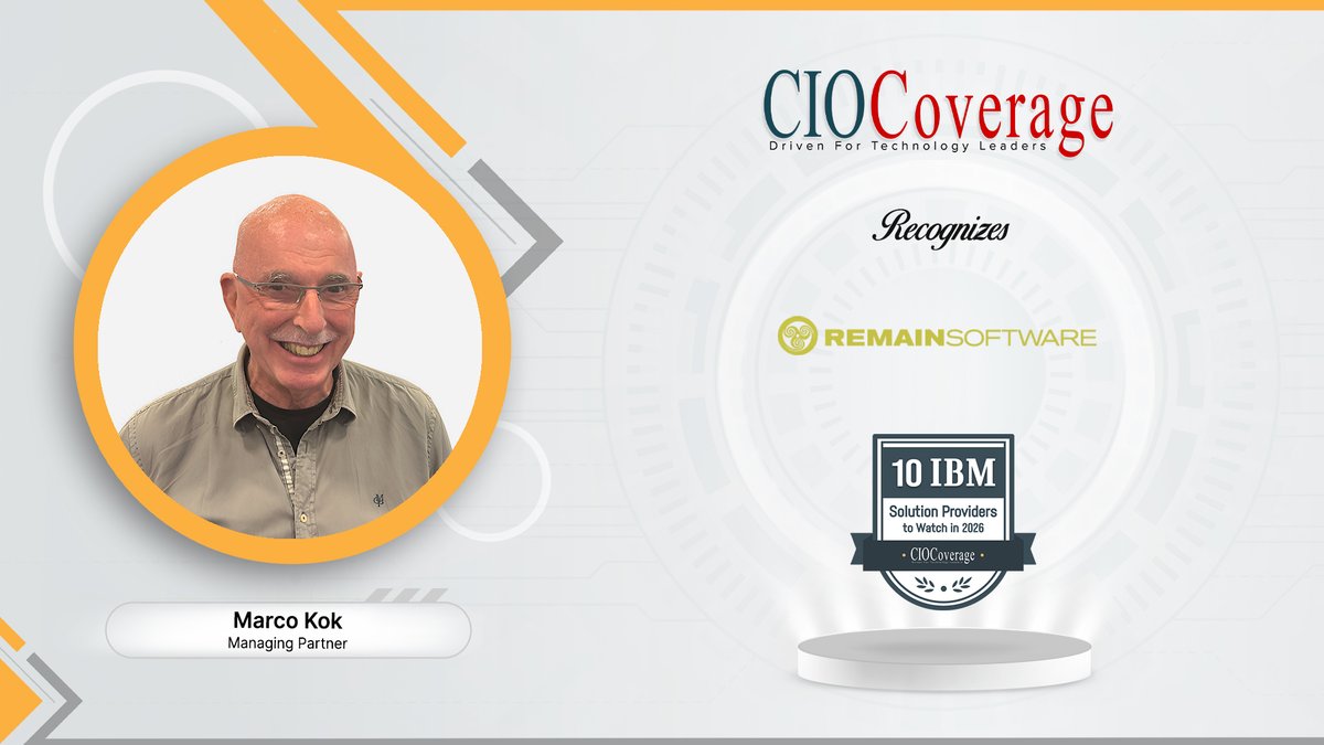 CioCoverage's tweet photo. Proud to Recognize the Game-Changers! — @RemainSoftware and its visionary Marco Kok, Managing Partner in our 10 IBM Solution Providers to Watch 2026
Read here: https://t.co/qDmsxQTec7
#ciocoverage #NewEditionAlert #IBM #IBMSolutions #IBMPartner #TechMagazine #Innovation https://t.co/hGWbckLifK