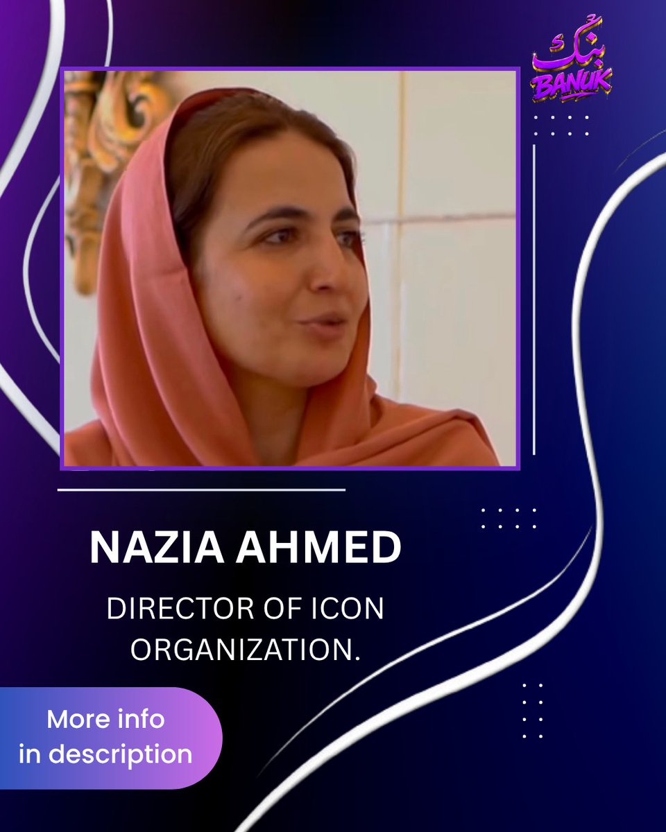 banukBaloch101's tweet photo. Nazia Ahmed, Director of ICON Organization, is dedicated to creating better opportunities and a strong support network for the youth of Balochistan, especially women. Her leadership, vision, and commitment have made a positive impact by promoting empowerment and community development. Her efforts continue to inspire meaningful change across the province.

#Balochistan #Pakistan #Baloch #women