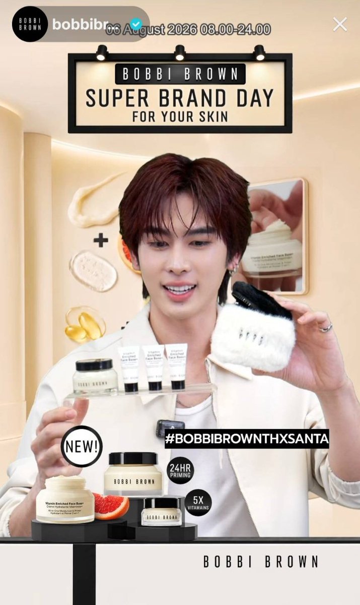 SantaOfficialTH's tweet photo. พ่อค้าหล่อมาก ไม่ซื้อไม่ได้แล้ว

SANTA VITAMIN ENRICHED

#BobbiBrownTHxSANTA https://t.co/UmIRlq00Be