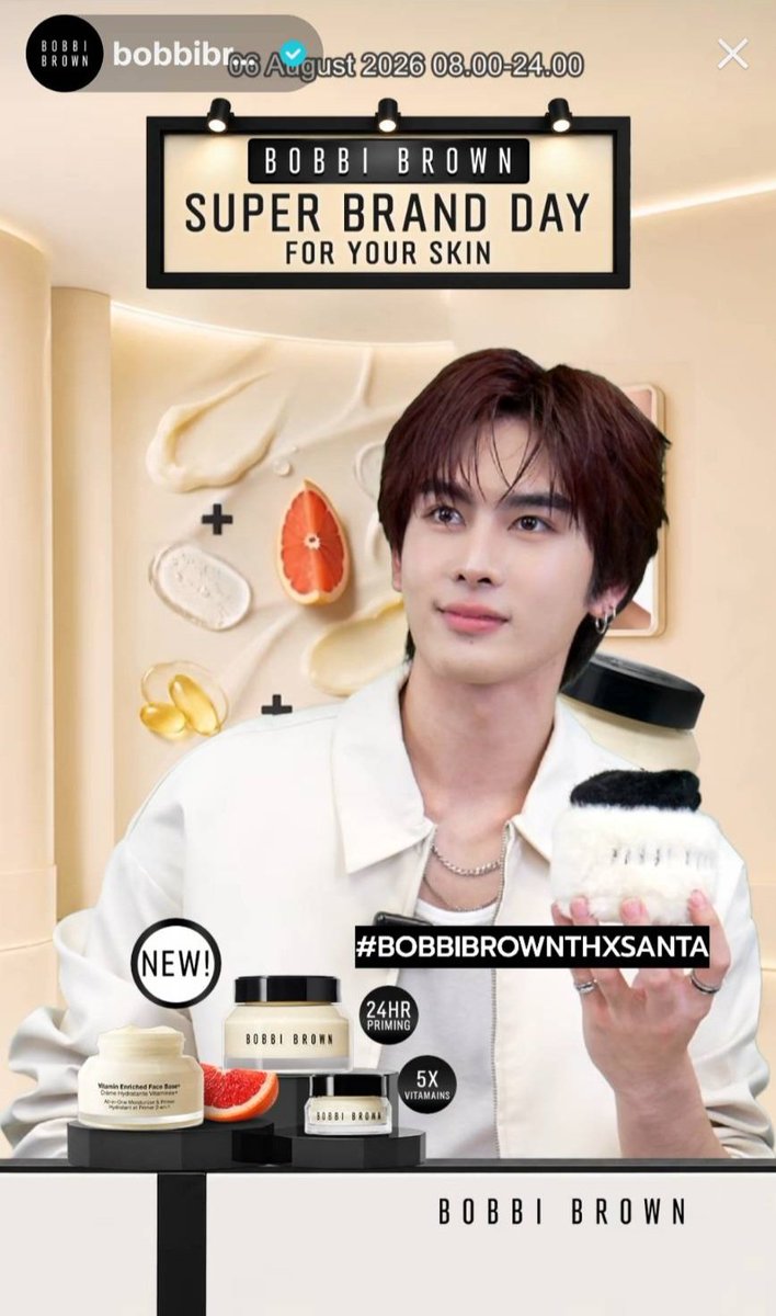 SantaOfficialTH's tweet photo. พ่อค้าหล่อมาก ไม่ซื้อไม่ได้แล้ว

SANTA VITAMIN ENRICHED

#BobbiBrownTHxSANTA https://t.co/UmIRlq00Be