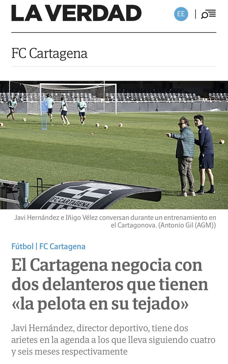 Ernestoeb's tweet photo. @__AngelGarcia__ , ¿alguna pista de con quién negocia el @FCCartagena_efs o no quieres hacerle el trabajo gratis a la @laverdad_es ? https://t.co/8A5hSwweQn