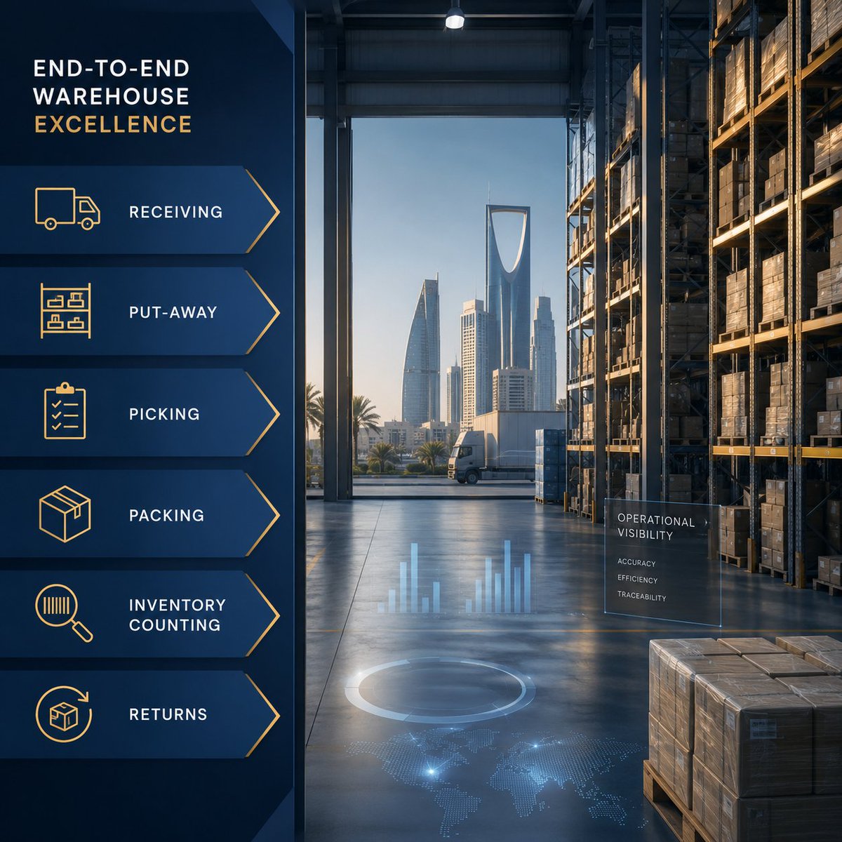 linklogisticsa's tweet photo. LINK INSIGHTS #007
لا تقارن عروض التخزين بسعر المتر فقط.
عميلان قد يشغلان المساحة نفسها، لكن يختلفان في عدد الطلبات، المناولة، الجرد والمرتجعات.
قارن تكلفة العملية كاملة، لا تكلفة المساحة وحدها.
#LINK_INSIGHTS #التخزين #الخدمات_اللوجستية https://t.co/M9GcjnQ0xP