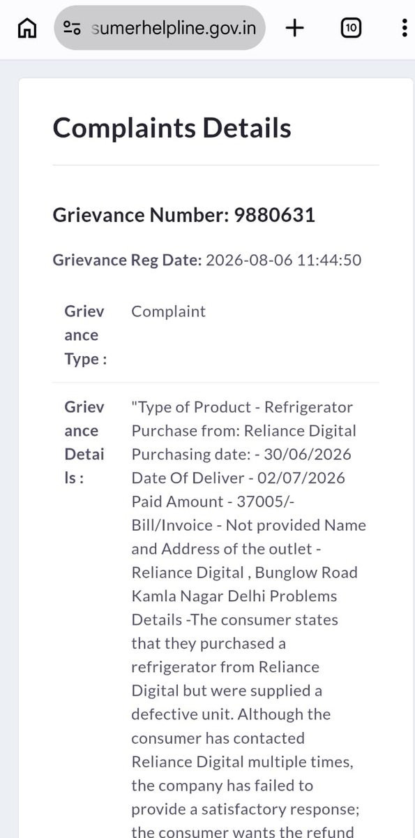 utsavsahu's tweet photo. Next step: Consumer court + public escalation https://t.co/XS78yU5SEu