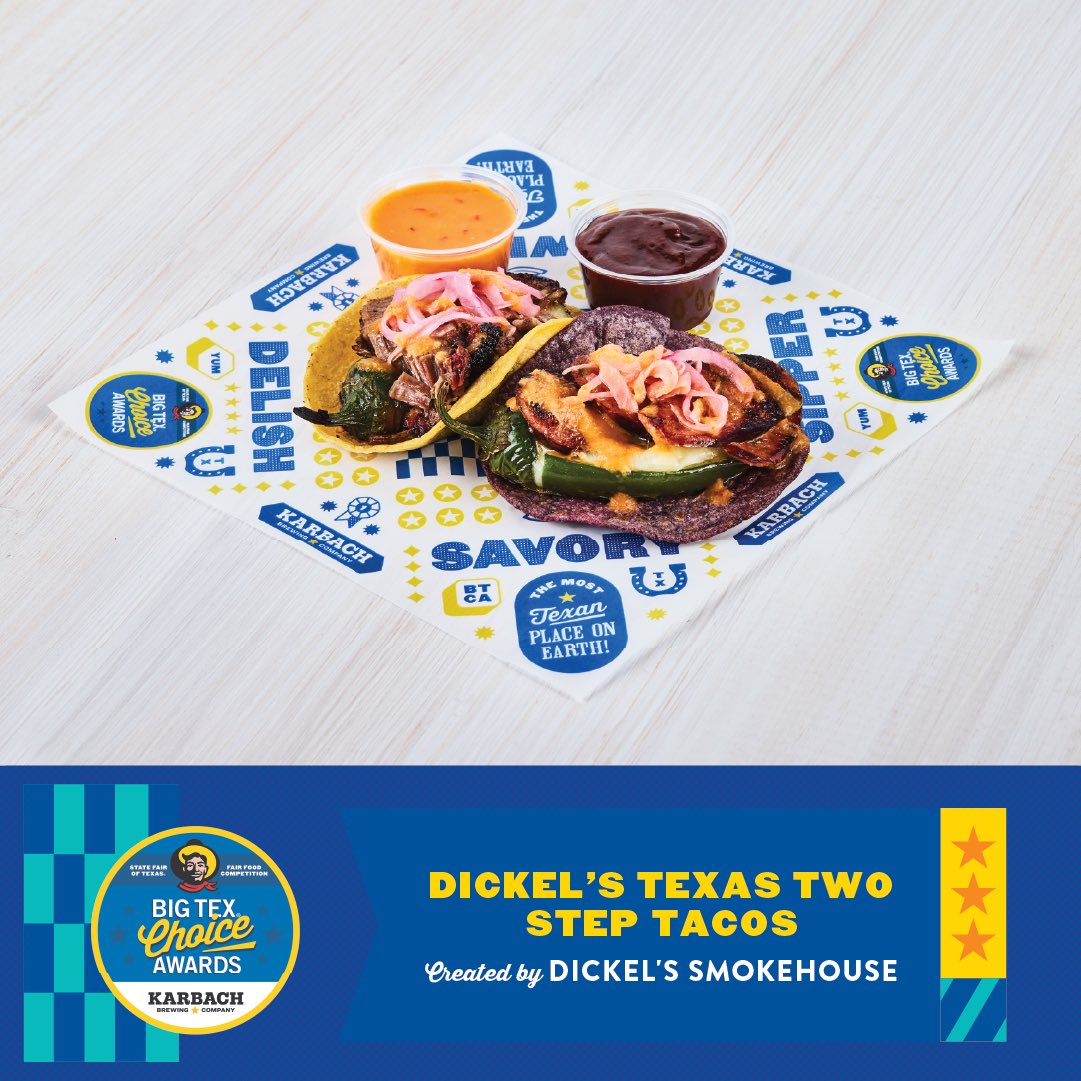 StateFairOfTX's tweet photo. The wait is over, foodies! 👀🤠 Meet the 15 finalists for the 2026 Big Tex Choice Awards presented by @karbachbrewing!

These savory, sweet, and sipper creations are officially in the running for Best Taste – Savory, Best Taste – Sweet, Best Taste – Sipper, and Most Creative.

Who will take home the coveted titles? Winners will be crowned on August 18! 🏆 Get the full scoop on every finalist here: https://t.co/irv9pD7ABb