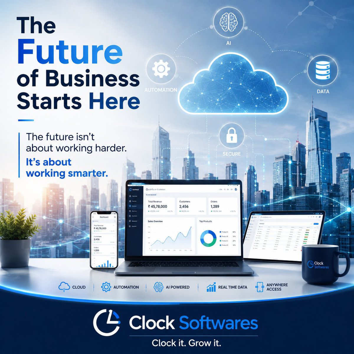 ClockSoftwares's tweet photo. #Clock #FutureTechnology #Technology #AI #ML #ArtificialIntelligence #Software #SoftwareEngineering #WebApplications https://t.co/2fkeMHoQJl