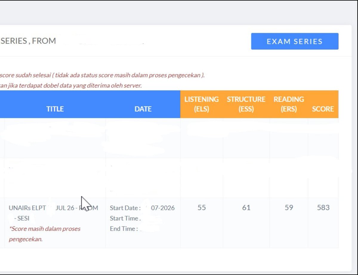 yuuki_1392's tweet photo. Open joki

- TOEFL ITP
- TOEFL prediction
- elpt unair, tep unesa, ept ui, dll (pokoknya toefl kampus yg pakai safe exam browser)

Harga TOEFL kampus 300-400rb, itp ets start 500k. Bisa request skor 600+ #zonauangᅠᅠᅠ https://t.co/xUXKao839g