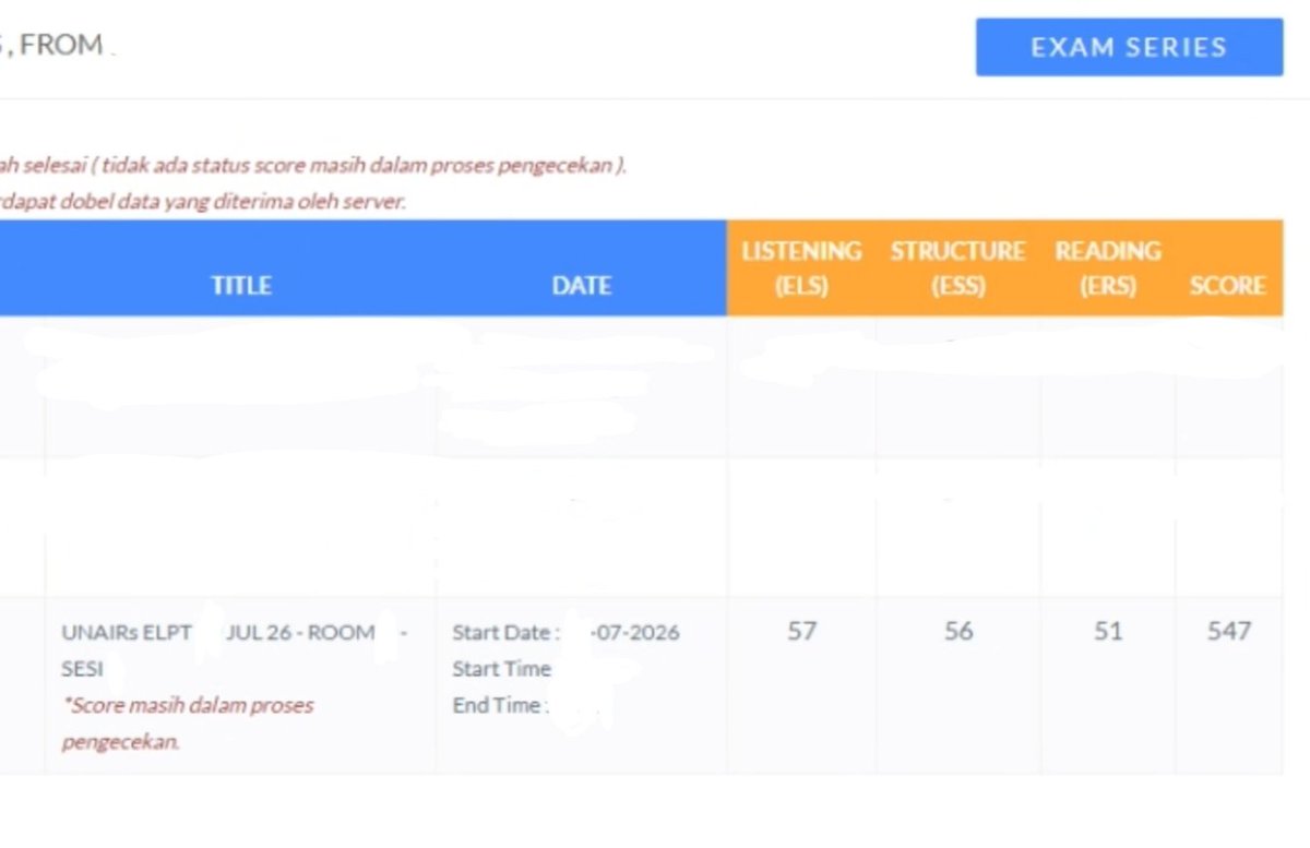 yuuki_1392's tweet photo. Open joki

- TOEFL ITP
- TOEFL prediction
- elpt unair, tep unesa, ept ui, dll (pokoknya toefl kampus yg pakai safe exam browser)

Harga TOEFL kampus 300-400rb, itp ets start 500k. Bisa request skor 600+ #zonauangᅠᅠᅠ https://t.co/xUXKao839g