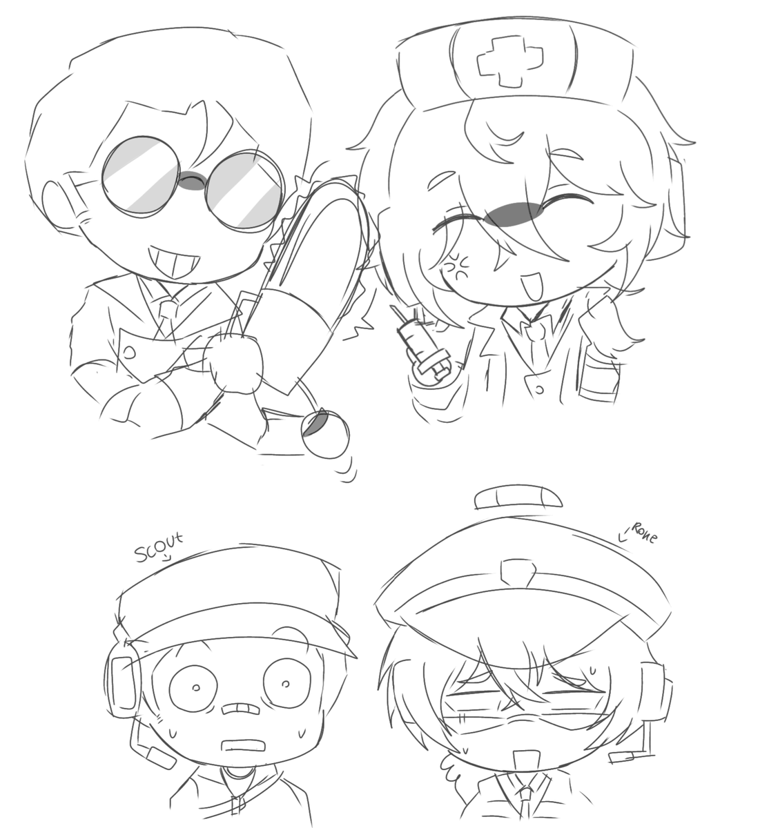MJpeg45493's tweet photo. Look at my doctors yo 😭😭😭
#救急車アタ #警察車ロケ #medictf2 #tf2 https://t.co/huumlNs8to