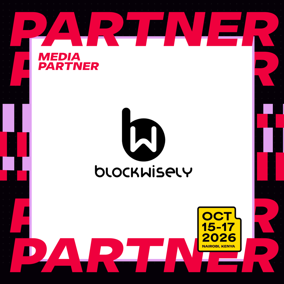 africablockfest's tweet photo. We're proud to announce Blockwisely (@blockwisely) as a  Media Partner for Africa Blockchain Festival 2026.

Their commitment to blockchain education and Web3 innovation makes them a valued partner as we bring together industry leaders, innovators, builders and enthusiasts from across the ecosystem.

📅 October 15–17, 2026 
📍Nairobi, Kenya

💬 Join our official WhatsApp Community for exclusive updates, networking opportunities and event announcements: https://t.co/QLnededQ7e

#AfricanBlockchainFestival #ABF2026 #CapitalCodeContinuity #MediaPartner #Web3 #Blockchain #AfricaTech #Nairobi #TechConference