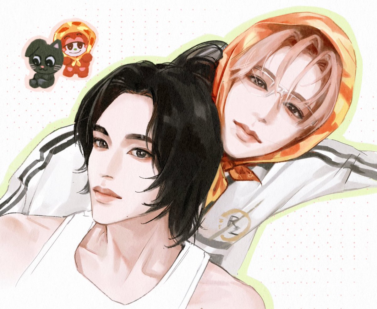 mune_art622's tweet photo. 头发也缠一起了^ ^
#wontaro #WONBIN #SHOTARO 
#RIIZE #RIIZEfanart https://t.co/6eINoICnp0