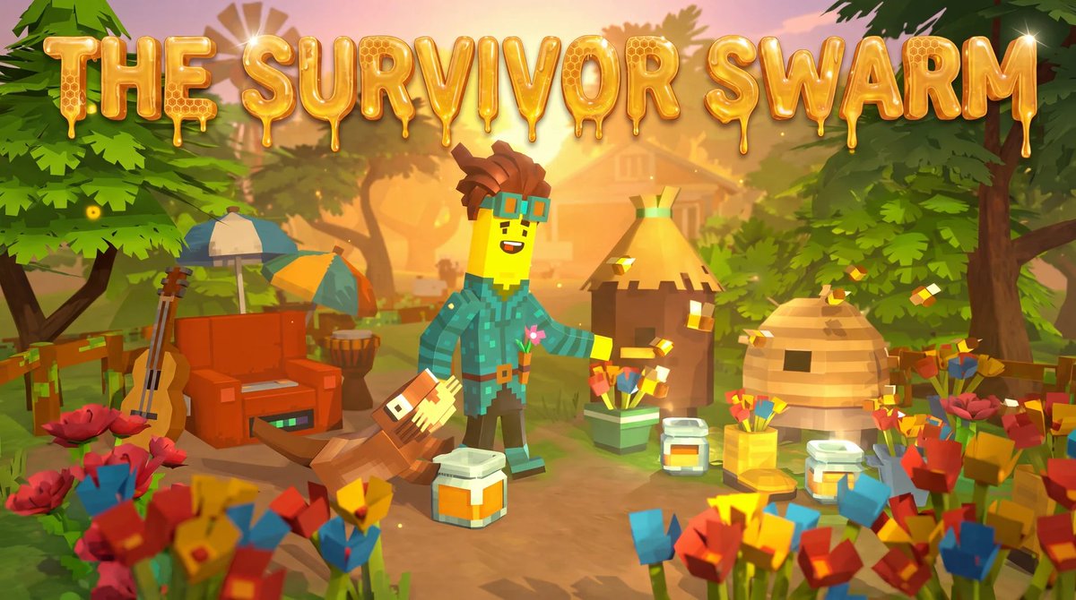 ChainersGame's tweet photo. 🐝 The Survivor Swarm 🐝 — 6 aug - 9 Aug 2026

A swarm sealed away. A promise beneath the waves. A journey that will change two worlds forever.

Meet the Bees — our buzzzzted animals!

🌼 Full event details: https://t.co/AV4AaDR6gF

In this double event (Progression + Mission), you’ll unlock:

🍯Early Access: Complete all missions to get the next Uncommon Otter Peter Pawker in advance!

🍯Common + Uncommon Bees 
 Their products: Common + Uncommon Honey

🍯Limited-time offer: Common Worker Bees in the store for 399 $CFB!

🍯Note: August Season Pass missions grant Season XP.

Saving the last survivors, bringing the swarm home! 🐝