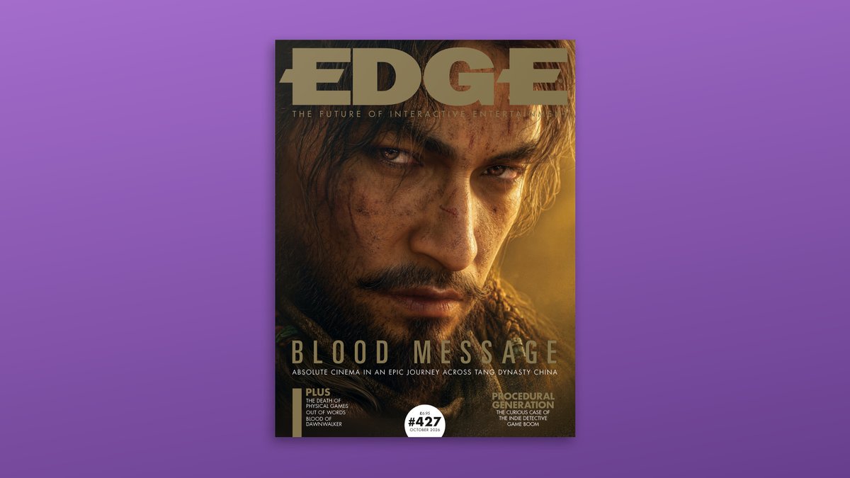 edgeonline's tweet photo. Our new edition is out now, featuring the rip-snorting cinematic action of Blood Message. Here’s how it looks on the retail and subs covers of Edge 427. Inside, creative director Xingyan Gu tells us the story behind one of the most notable games from this year’s Summer Game Fest. https://t.co/cF8N1KB5Lg