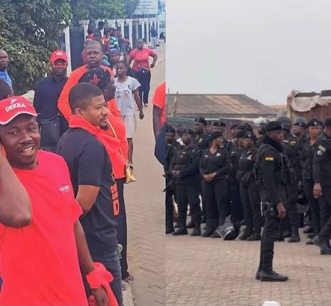 kastle903fm's tweet photo. JUST IN: NPP supporters and sympathisers have gathered at the Supreme Court in Accra ahead of the party's “Democracy Under Attack” ...
#kastle903fm #3news https://t.co/w4rkxjv5Nm