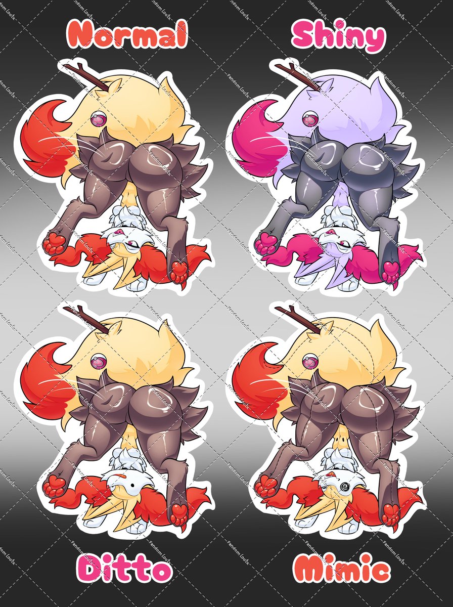 FandomLootz's tweet photo. #pokemonㅤㅤㅤ #Braixen  VINYL sticker waterproof 6 INCH- 3 INCH Released now in my bio with multiple variations! https://t.co/0t1xRaJHMa