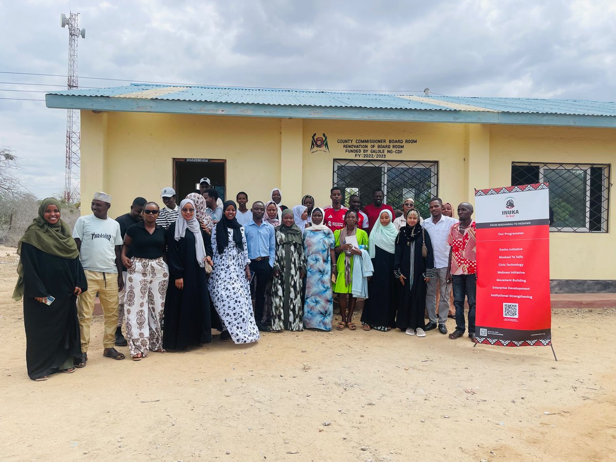 Maskani254's tweet photo. We have successfully launched the #MaskaniTanaRiver Hub!

A warm welcome to the Maskani family and the wider Inuka family as we continue building a strong network of young people committed to civic engagement, digital advocacy, accountability, and community-driven change.

Together, we are creating a platform where young people from Tana River County can organize, learn, amplify community voices, engage in meaningful conversations, and lead solutions that address the challenges affecting their communities.

Karibuni sana #MaskaniTanaRiver , the journey starts now!

#MaskaniTanaRiver #YouthVoice #DigitalAdvocacy #CivicEngagement